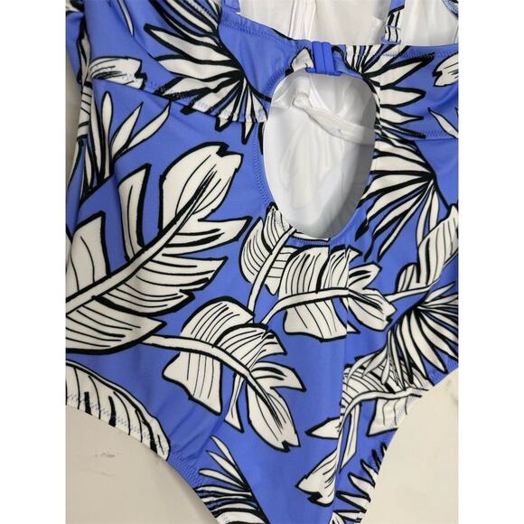 Freya Women's Floral Underwire One Piece Swimsuit Blue Size 36DD - Picture 6 of 12